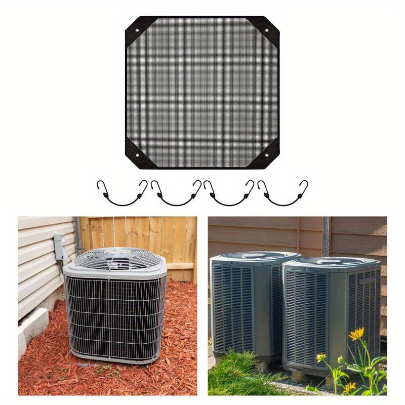 air conditioner cover oxford cloth protective ac mesh cover for outside unit 81cmx81  details 3