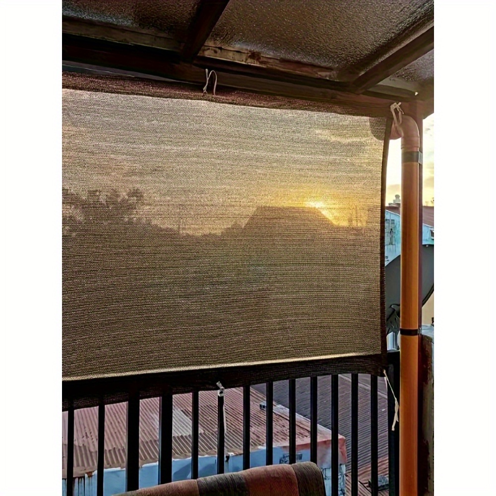 heavy density blackout outdoor privacy sheer suitable for patio balcony pool fence uv protection sun shade netting with 71 80 light blocking durable pe fabric for glare privacy