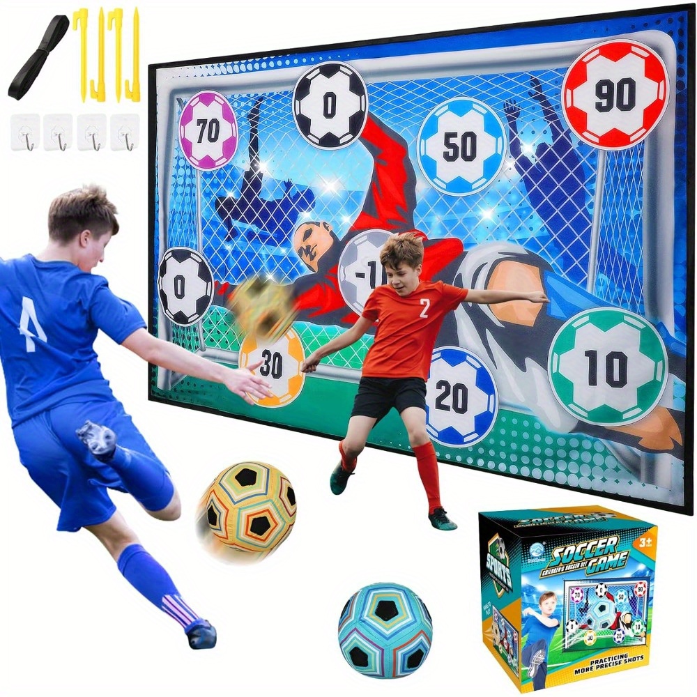 toy soccer ball game set for boys and girls, indoor outdoor