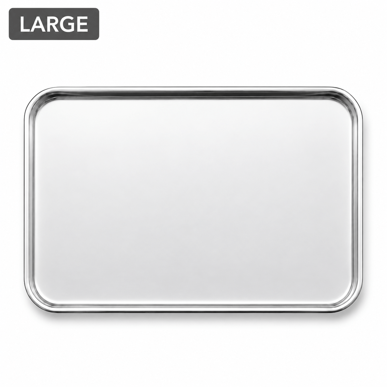 TEMU Plateau de cuisson rectangulaire en acier inoxydable, plaque de four robuste et plat de cuisson pour biscuits, grille de cuisson adaptée aux