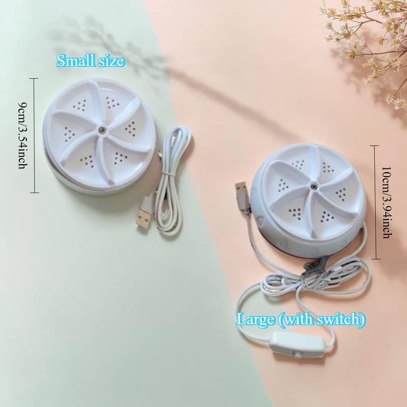 Portable USB Mini Washing Machine – Ultrasonic Turbine Washer For Travel & Home