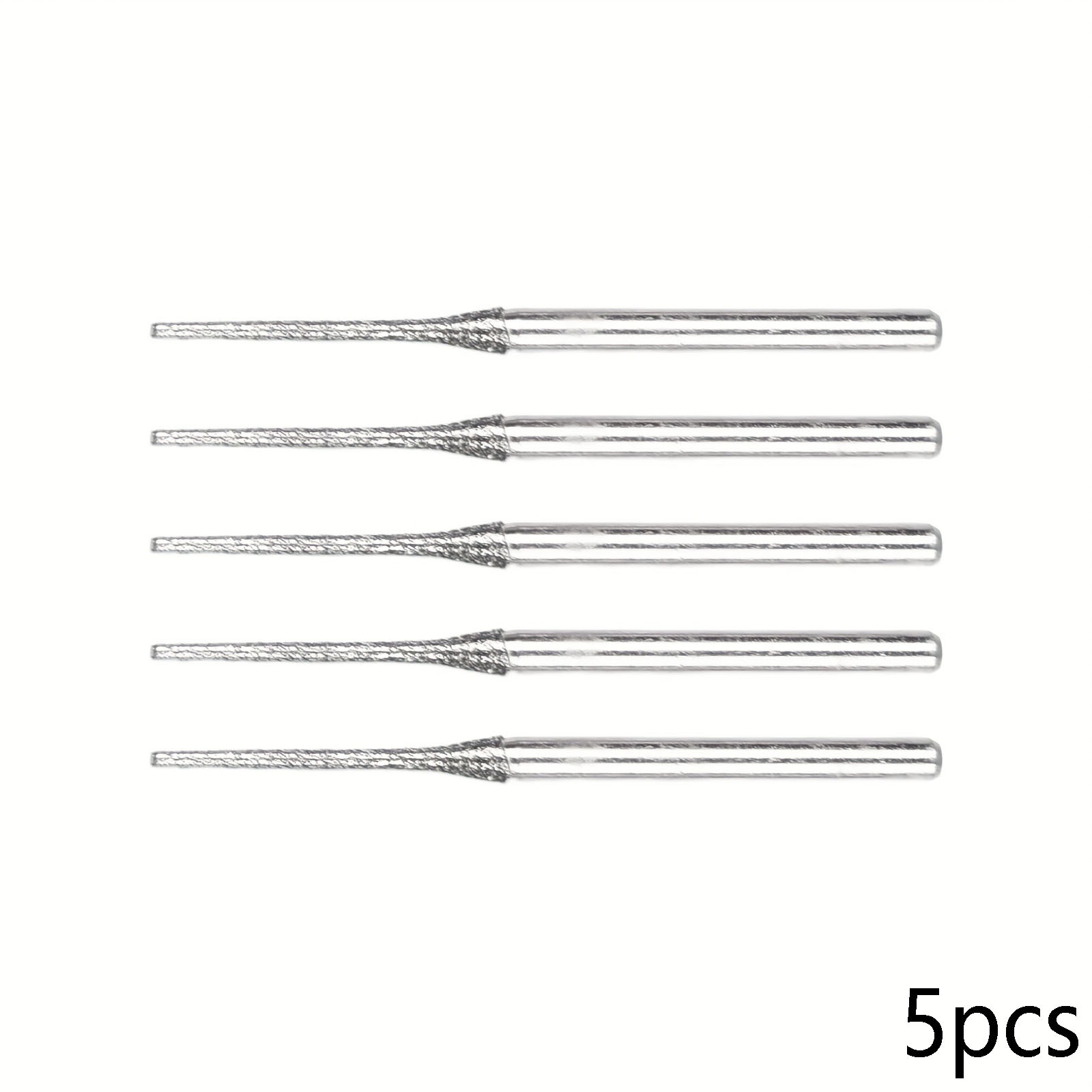 TEMU 5pcs Diamond Drill Bit Set - Ideal For Drilling And Grinding On Marble, Glass, Jade, Ceramic, Amber, Crystal, Pearl, And Stone - Electric Tool