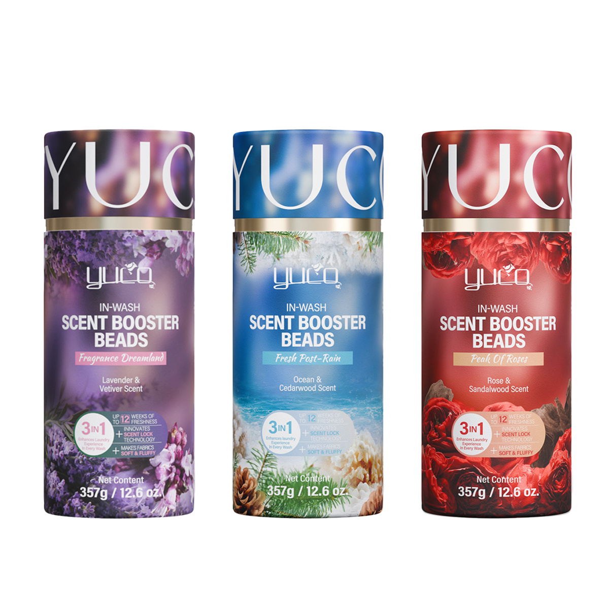 Luxurious Scented Laundry Beads - Long-Lasting Fragrance & Fabric Softener Sheets, Gentle Paper-Based with Essential Oils & Aromatic Oils, Safe for Delicates, Washing Machines & Dryers, 4 Colors (, Pink, Red, Golden) - Fresh Scent for Home & Commerc