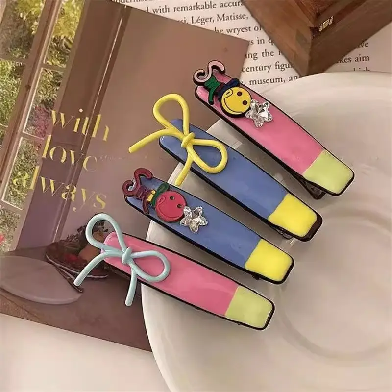 women s korean hair clip -  , blue, yellow, green, purple, red, -  -  for everyday & formal hairstyles - cute hairpin for s & women,   hairpiece, whimsical hairpiece Product details 3