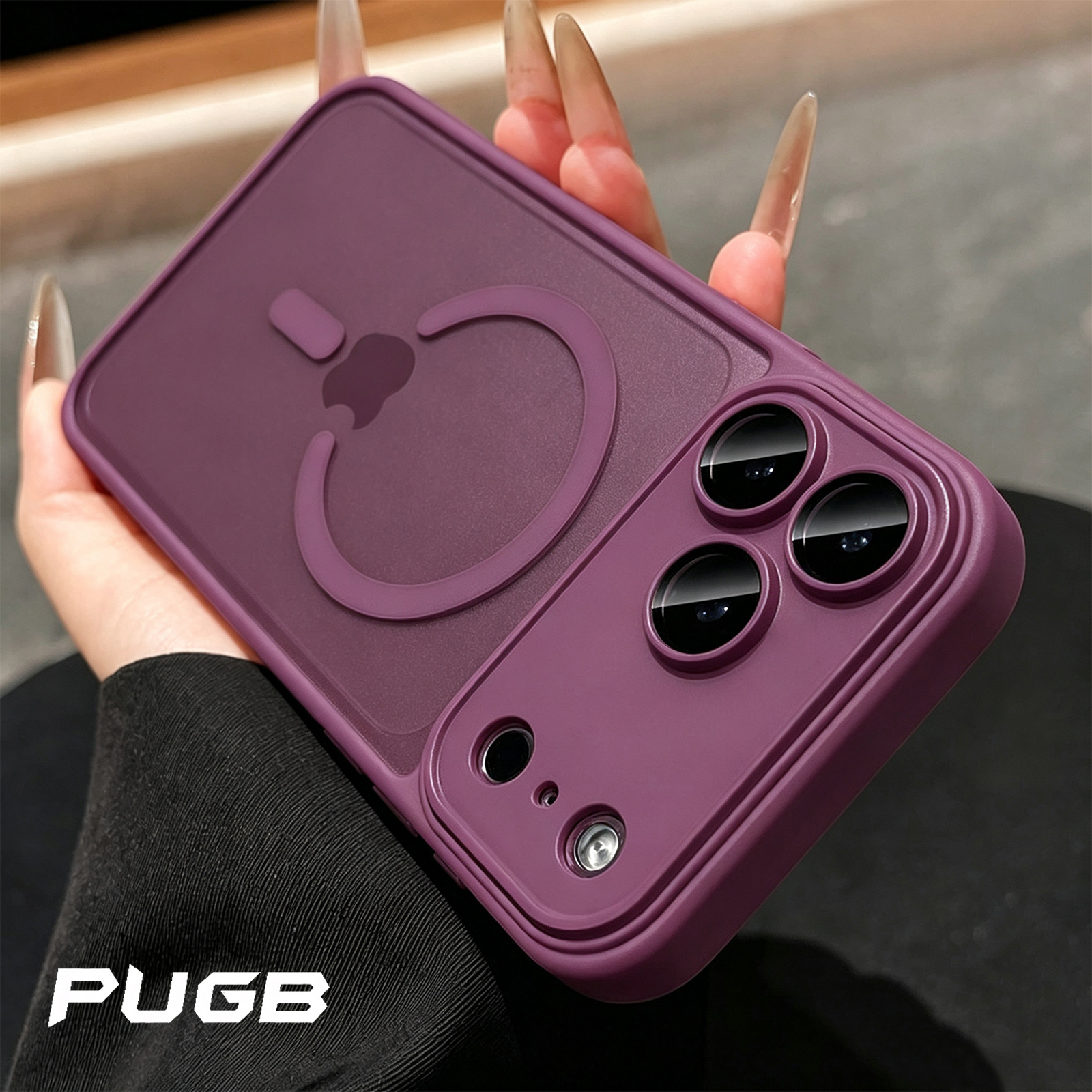 TEMU Phone Case: Luxury Matte Translucent Magnetic Hard Phone Case Compatible With Iphone 18 Pro Max 17 16 15 14 13 Pro Max With Lens Protector