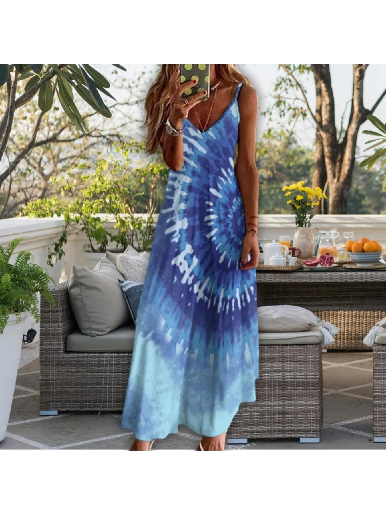 boho burnt orange maxi dress Midaxi Dress Wayan Rust – Thaluta