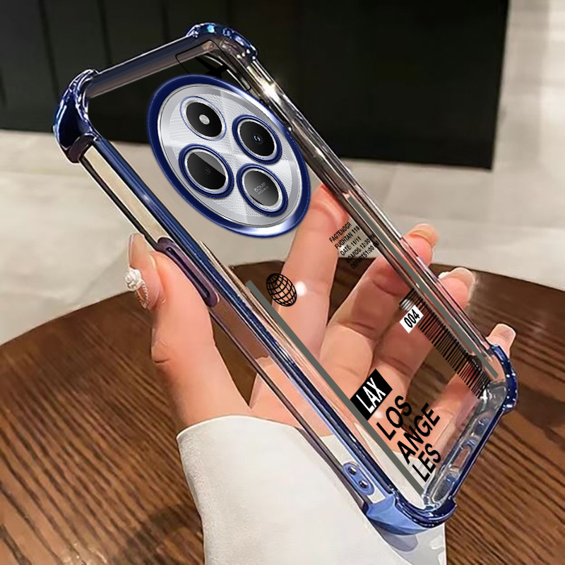 TEMU para Teléfono - Esta flexible de TPU diseñada para Redmi 14C 4G, con una cubierta transparente, a prueba de golpes y , con un elegante de de