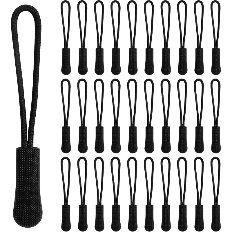 TEMU 42pcs Fashion Zipper Pulls And Tassels, Extended Zipper End Buckles, Universal Additions For Bags And Coats, Durable And Zipper Charms