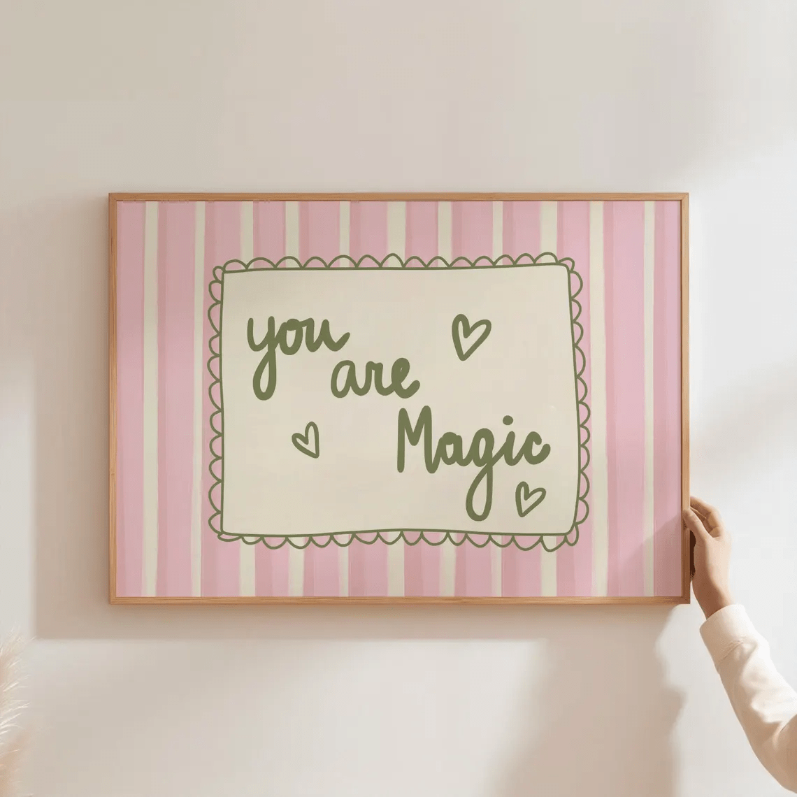 TEMU 2d Flat, 2d Flat, 1pc Wall Decoration, A Retro Poster Featuring '', A Canvas Painting With Uplifting Quotes, Suitable For Bedroom Decor,