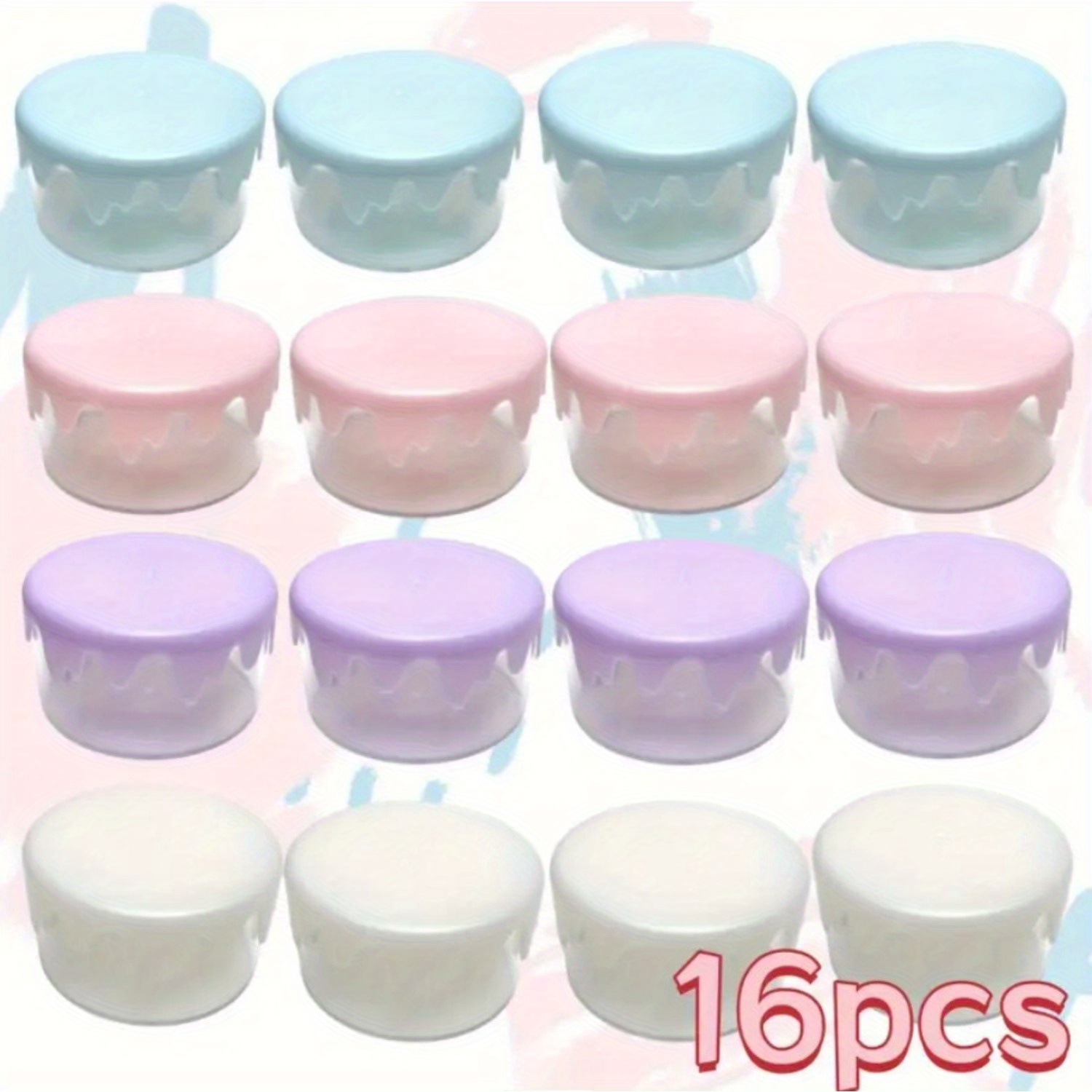 16pcs   wavy edge circular storage box light color multifunctional jewelry headband organizer durable handmade accessories storage box with fabric lining 4 color options for home decor jewelry organizer storage decorative accessory case secure closure case Product details 1