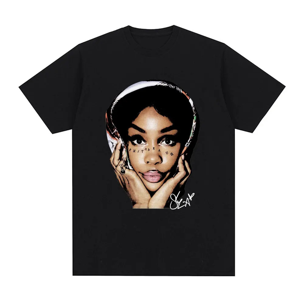 

1pc Sza Graphic T-, Tee, , Slight , Regular Fit, Unisex Streetwear