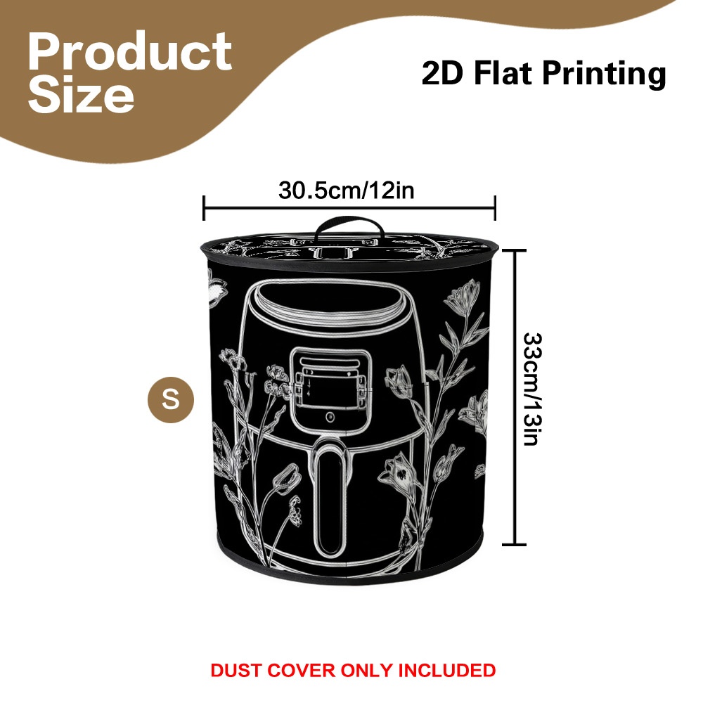 TEMU (2d Flat) 1pc Appliances With Dustproof Appliance Cover, Dustproof Design, For Home Use, For Rice Cooker, Air Fryer, Pressure Cooker