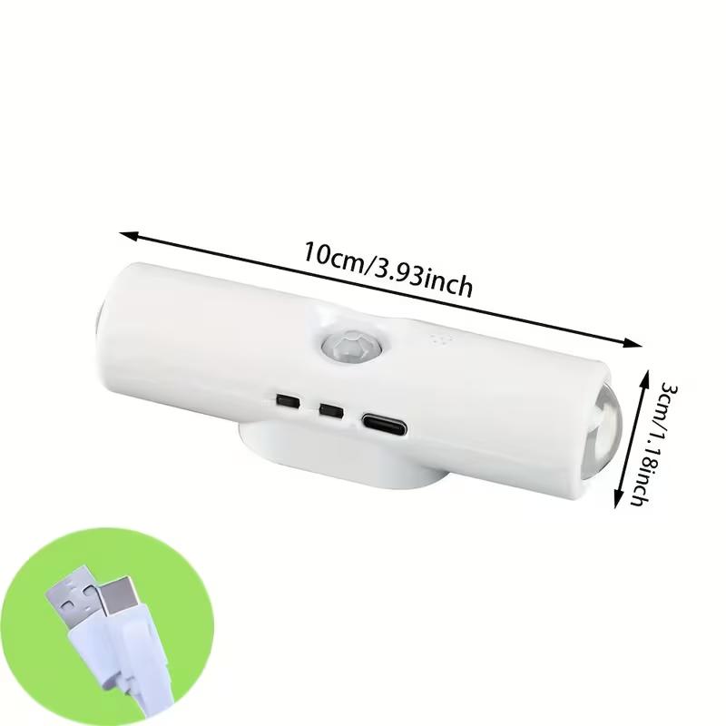Paquete de 2 Lámparas de pared LED con sensor de movimiento inteligente | Tricolor regulable, recargable por USB, iluminación ascendente, ideal para entradas, dormitorios, salas de estar y más