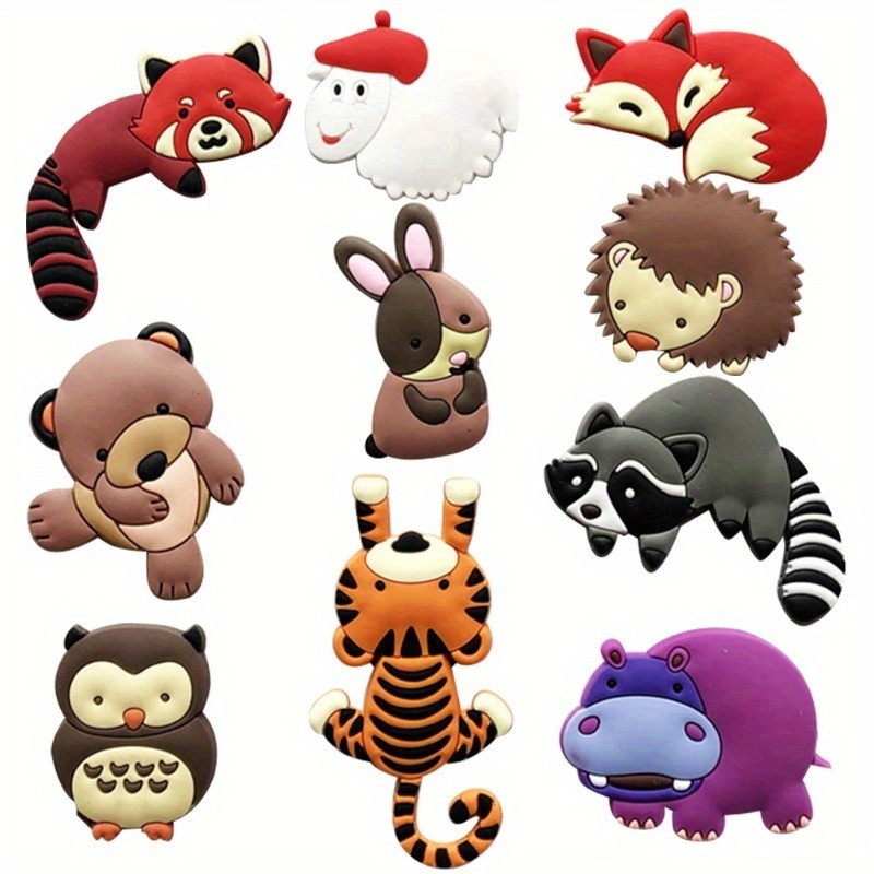 5pcs Random Style - Cute Animal Refrigerator Magnets, Blackboard Home Kitchen Stickers, Creative Decorative Magnets, Refrigerator Decorations, Gifts, Home Decor