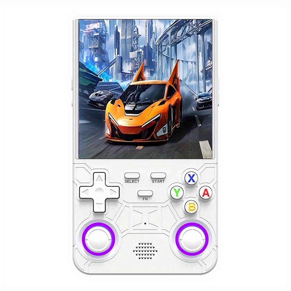 2025 Upgraded R36 Ultra Portable Handheld Game Console with 64GB/128GB Built-in Storage, 4-Inch IPS Full HD Screen, Dual Joysticks & 7-Color Options, Long Battery Life, Classic Entertainment Experience - Perfect Gift for Halloween & Christmas, Game Console for Android, Playful Design, Durable Construction