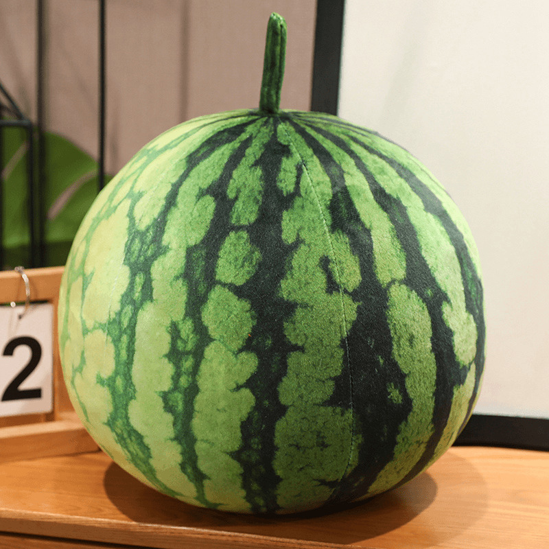 TEMU 【商品名】大きなスイカを模したぬいぐるみクッション。家の装飾、オフィスでの昼寝、またはバッグのアクセサリーとして最適。