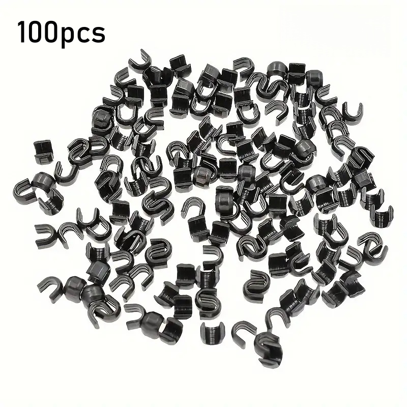 TEMU 100 stuks U-vormige #5 ritsreparatieonderdelen, ontworpen om te voorkomen dat de schuif losraakt, geschikt voor kleding- en tasbevestigingen,