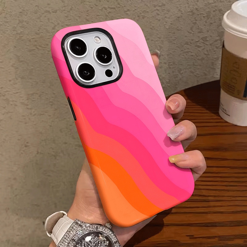 TEMU Phone Case: A Creatively Designed Colorful "merry Christmas" -one Film Case, Featuring A Sturdy And Durable Double-layer Structure, Providing