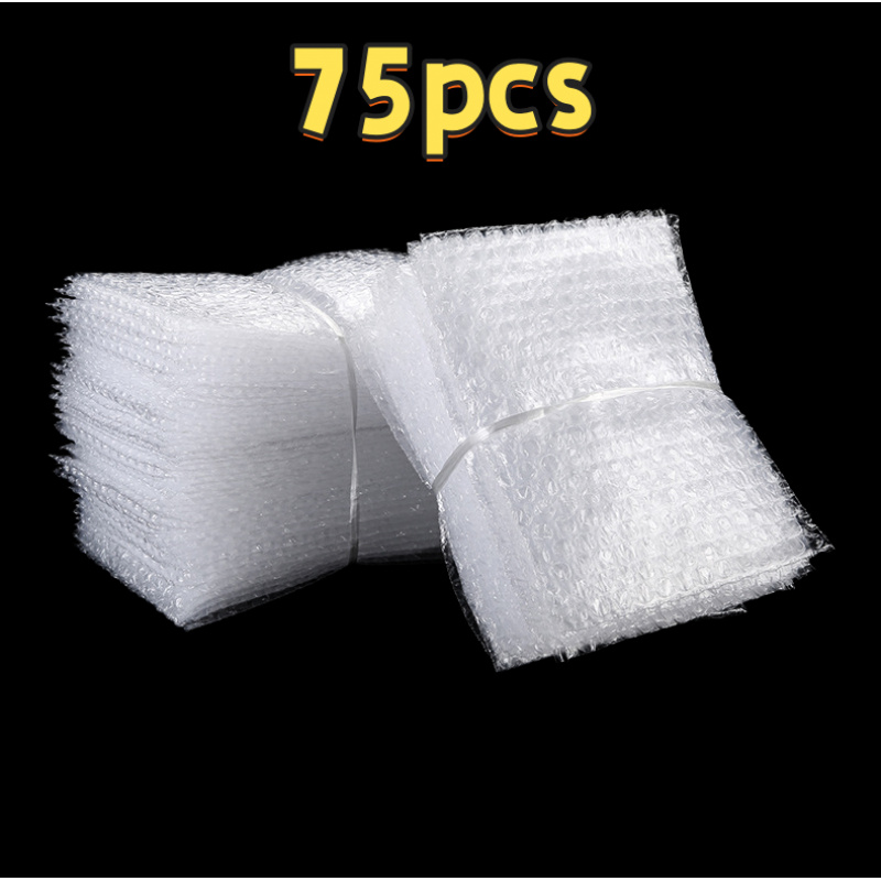 TEMU 75pcs Premium Wrap Pouches- 10.16x15.24cm For Shipping And Packing- Durable, Reusable, And Inflatable Wrap Sleeves For Item