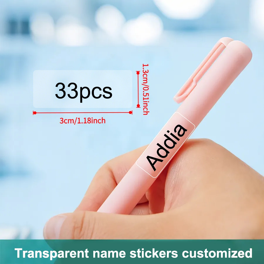 TEMU Name Label Sticker Custom Stickers Medium Size 1.81 X0.59 Inch Personalized Office Stationery Water Bottle Pencil