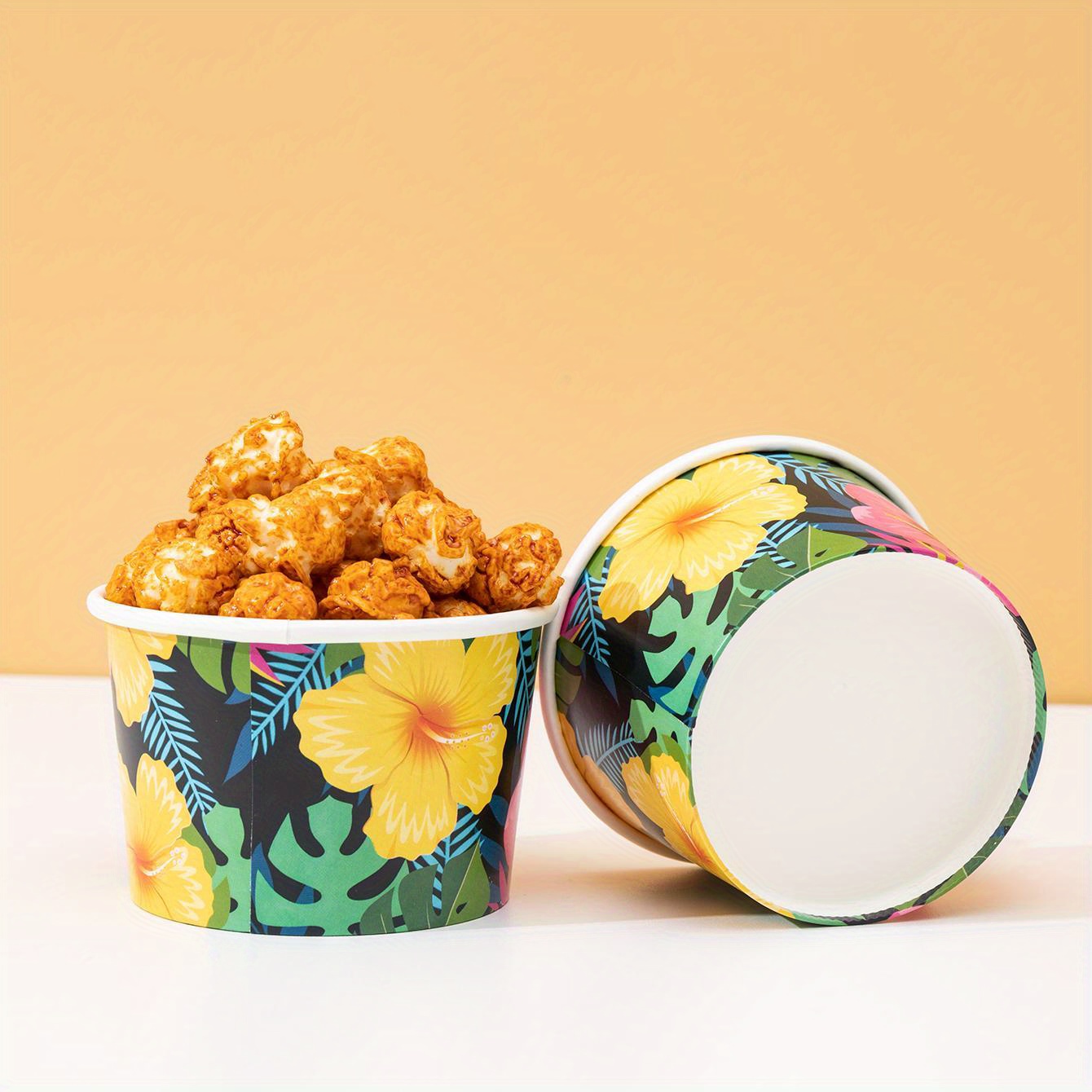 10/25 Disposable Solid Color Paper Bowls, Floral Paper Bowls, Snack Boxes, Single-use Tableware For Birthday Parties, Family Gatherings, Picnics, Restaurants, And Takeout For Halloween、christmas
