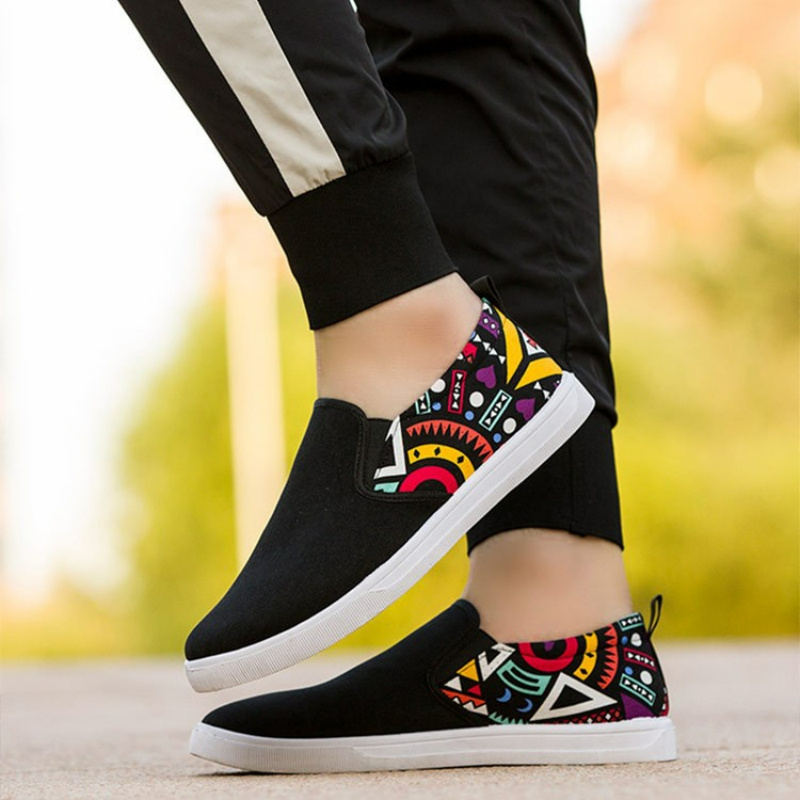 scarpe ginnastica in tela colorate/nere eleganti Temu Italy - Main Image