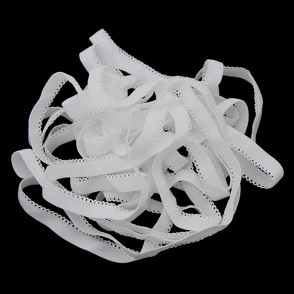 TEMU 1pc 5m Lace Elastic Band Eternal Webbing Small Bud Edge Elastic Band Jin Ammonia Elastic Rope Boat Socks Underwear Pajamas Lace Belt Handmade