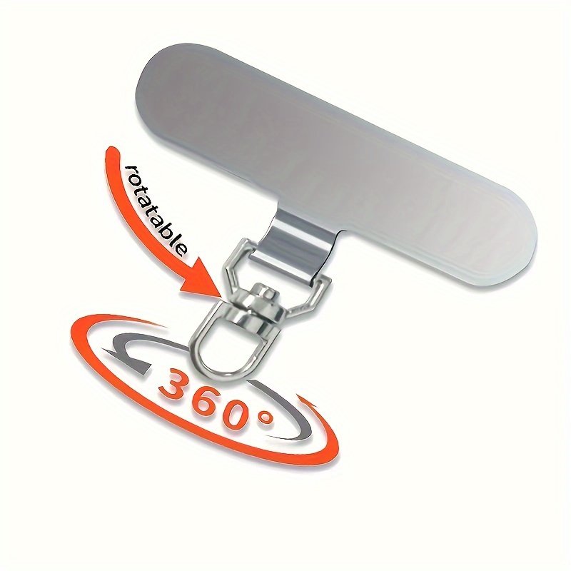 360 ° Rotating Metal Clip, Phone Holder Pad, Phone Chain Connector, Phone Lanyard Clip, Ultra-thin, Stylish, Sturdy, Smooth And Beautiful, Unisex, Does Not Phone Charging