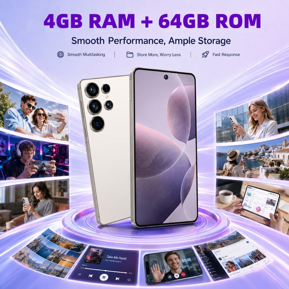 2026   phone 6 8 hd large screen   system unlocked universal version 4gb 64gb storage front and rear hd camera suitable for commuting leisure   with accessory set   christmas birthday gift Product details 2