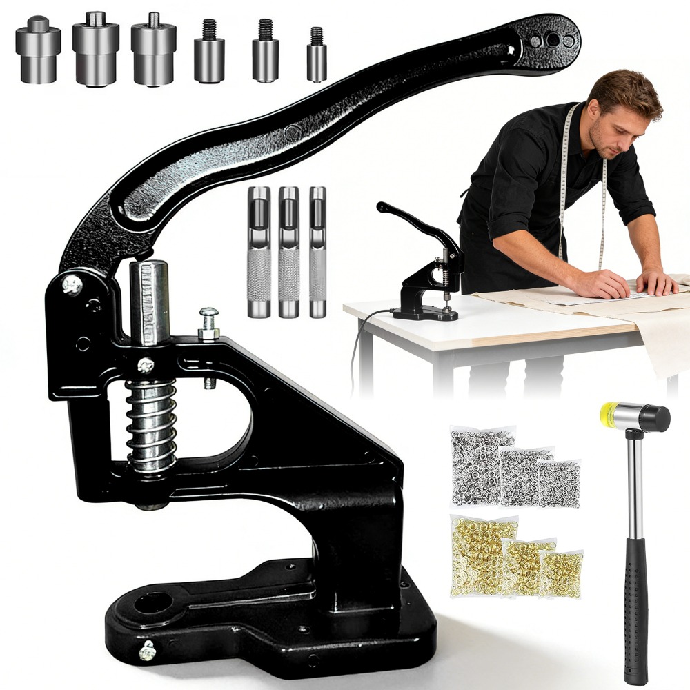 1set Small Manual Press, Durable, High Hardness And , Used To Install Buttonholes, Rivets, Snap Buttons, Jeans Buttons, Corns, Solid Beads, Etc.