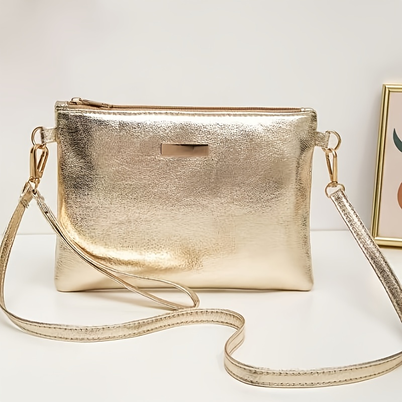 E-shop [2 Farben verfügbar] Premium einfarbige Damen Reise Schulter Crossbody Tasche mit Handgeldbörse
