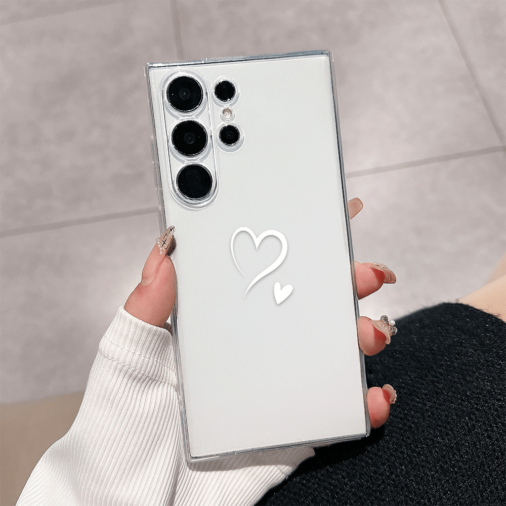 TEMU Phone Case: 2d Art Heart Pattern Phone Case, Suitable For S20 21 22 23 24 25 Fe A4 A5 A6 A12 A13 A14 A15 A16 A21 A22 A23 A24 A25 A32 A33 A34 A35