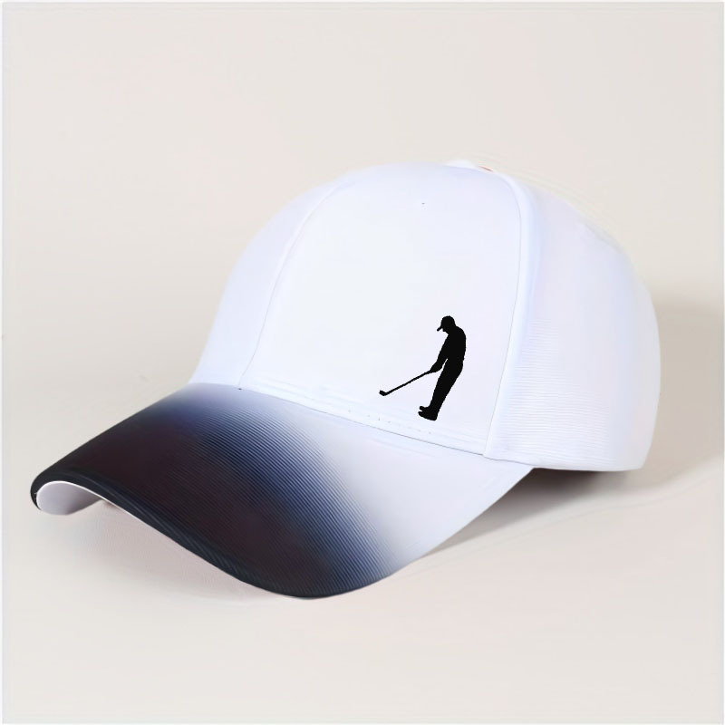TEMU Nouvelle casquette de baseball à dégradé de couleurs avec motif de discret pour homme et femme, premium simple, et de haute qualité, snapback