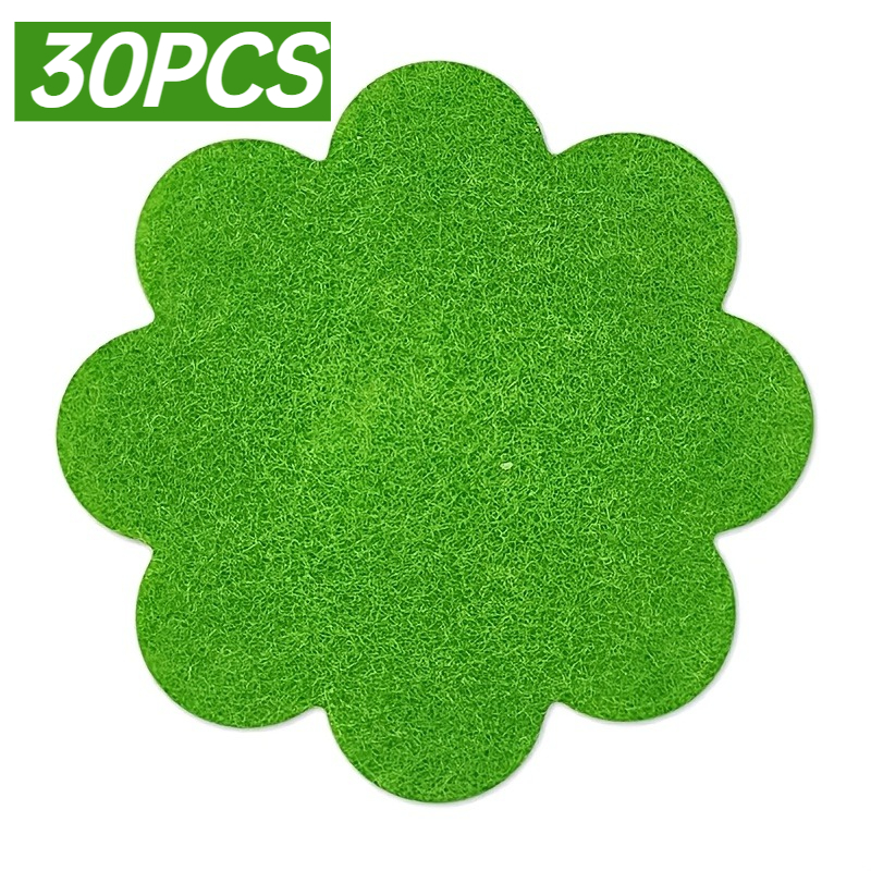 TEMU 30pcs/set New Floral Potted Breathable Drainage Net Pads, 3.94-inch Round Drainage Net Pads, Potted Bottom Mesh Pads, Preventing Soil Loss