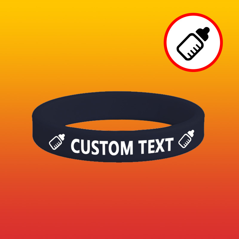 26pcs Custom Silicone Wristbands Set, Personalised Gift
