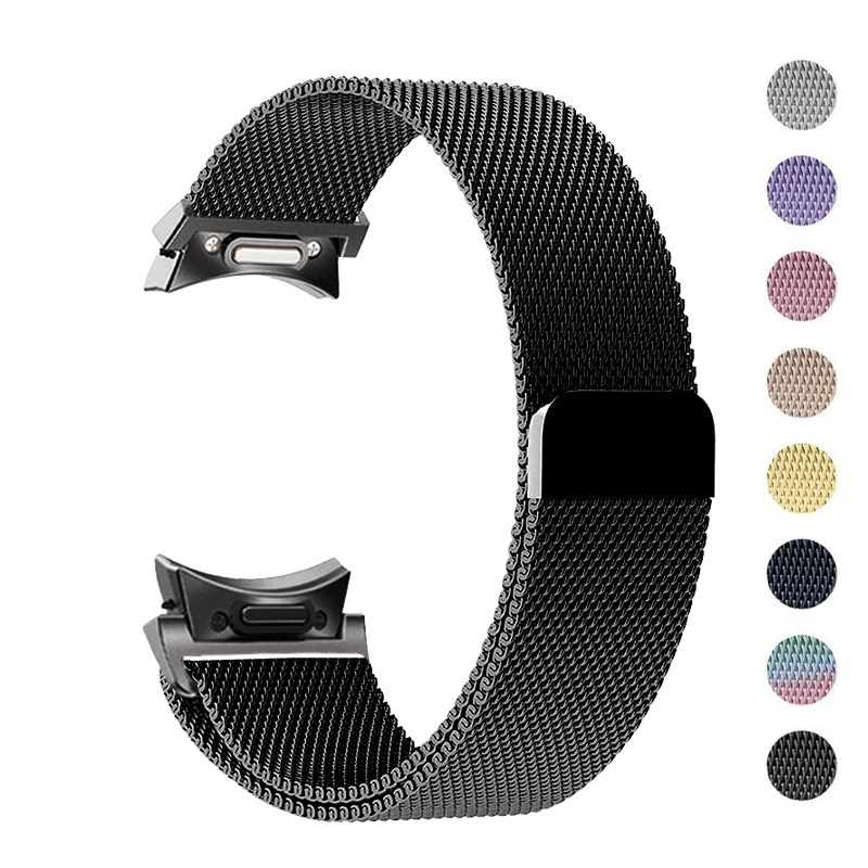 

Original Stainless Steel Milanese Loop Band 7 6 5 4 Pro 40mm 44mm 47mm 43mm 46mm Metal Bracelet, No Gap Correa Wristband For Men Women