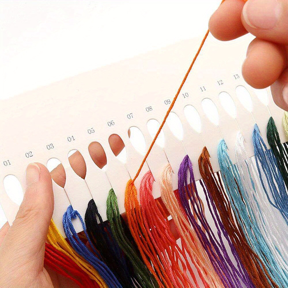 12pcs Mandala Pattern Mini Cross Stitch Flower DIY Kit