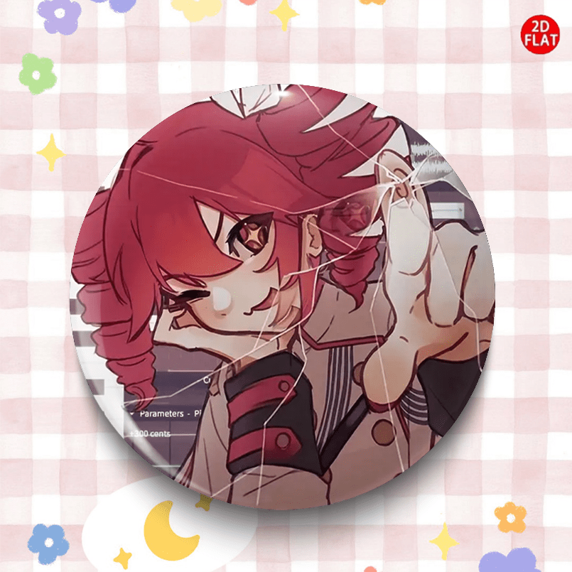 TEMU 2d Flat, 2d Anime Characters Pin//badge - Plastic Badges Suitable For Clothing, Hats, Backpacks - Cute Chibi Anime / Collectible Gift For