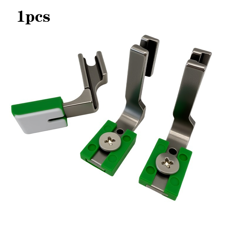 TEMU P950 Industrial Sewing Machine Adjustable Pleating Foot - Heavy-duty Teflon Steel Presser Foot With Ergonomic Handle, Compatible With And