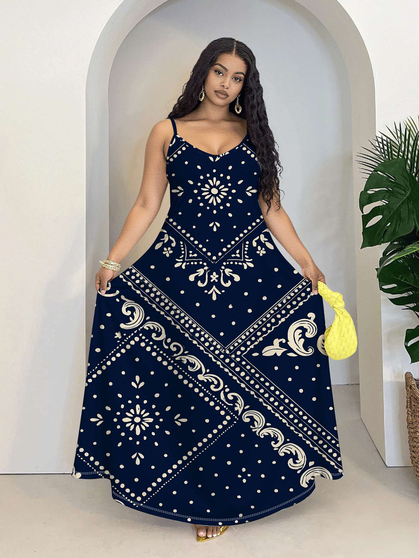 princess polly baby blue dress June Maxi Shirt Dress in Oxford Blue and White Bird Print  KAL RIEMAN