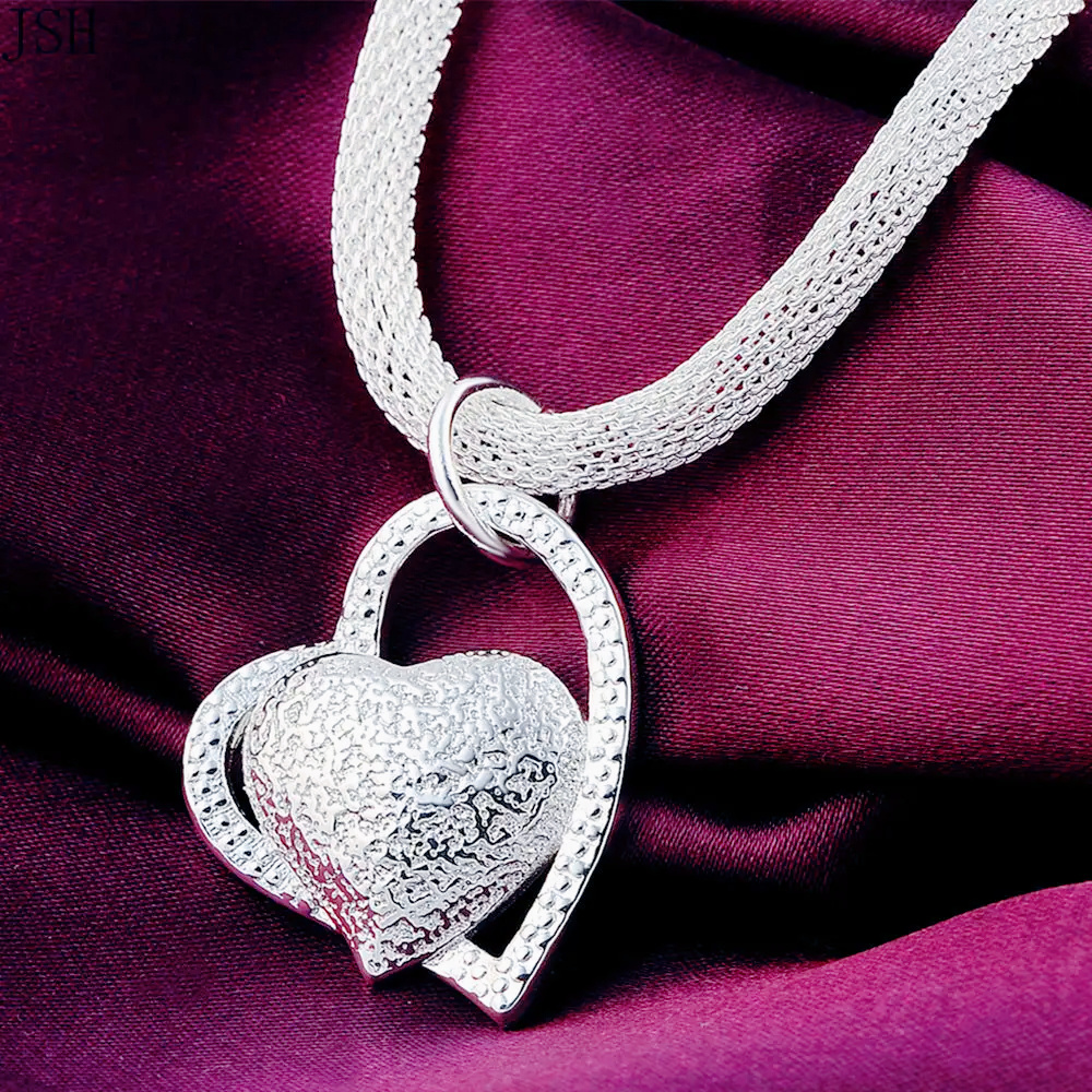 

Chic 925 Silvery-plated Pendant Necklace - Frosted , , Ideal For Weddings & Christmas Gifts