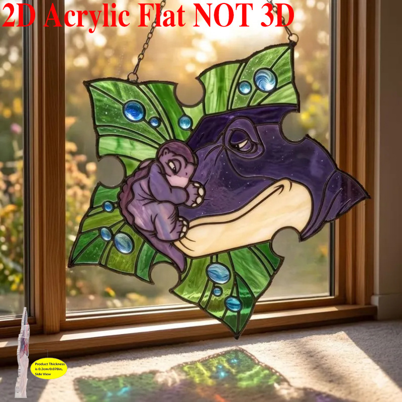 TEMU Plat 2D, 1 pièce - Ensemble Attrape-Soleil et Ornement en Acrylique 2D - Cadeau sur le Thème de l'Ère des Dinosaures - Recommandation de Cadeau