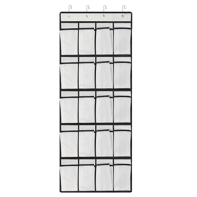 TEMU Hanging Shoe Storage Bag, 24-grid Fine Mesh Hanging Door Organizer, Shoe Hanging Bag, Reinforced Fine Mesh Hook, Storage Hanging Bag, Hanging