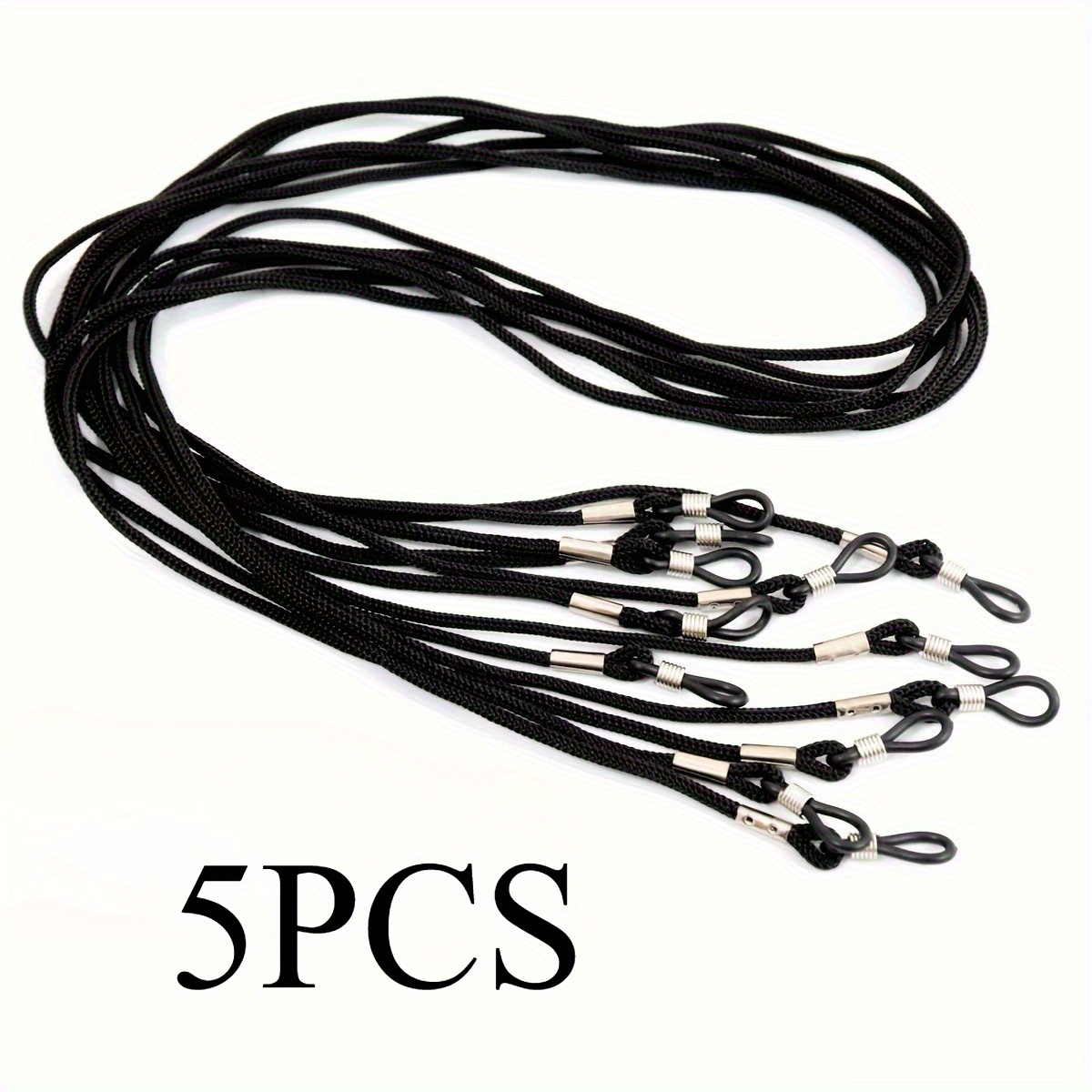 5pcs solid glasses strap with holder anti slip glasses rope elastic glasses chain hanging rope mask holder women men glasses band glasses rope grandpa grandma reading glasses rope band gift