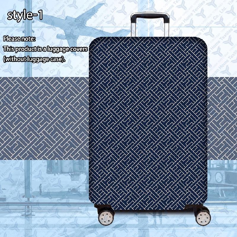 TEMU 1pc / Flat Print Design / Luggage Protective Cover (luggage Protective Cover Only, Luggage Not Included) / Suitable For 20 To 28-inch Luggage /