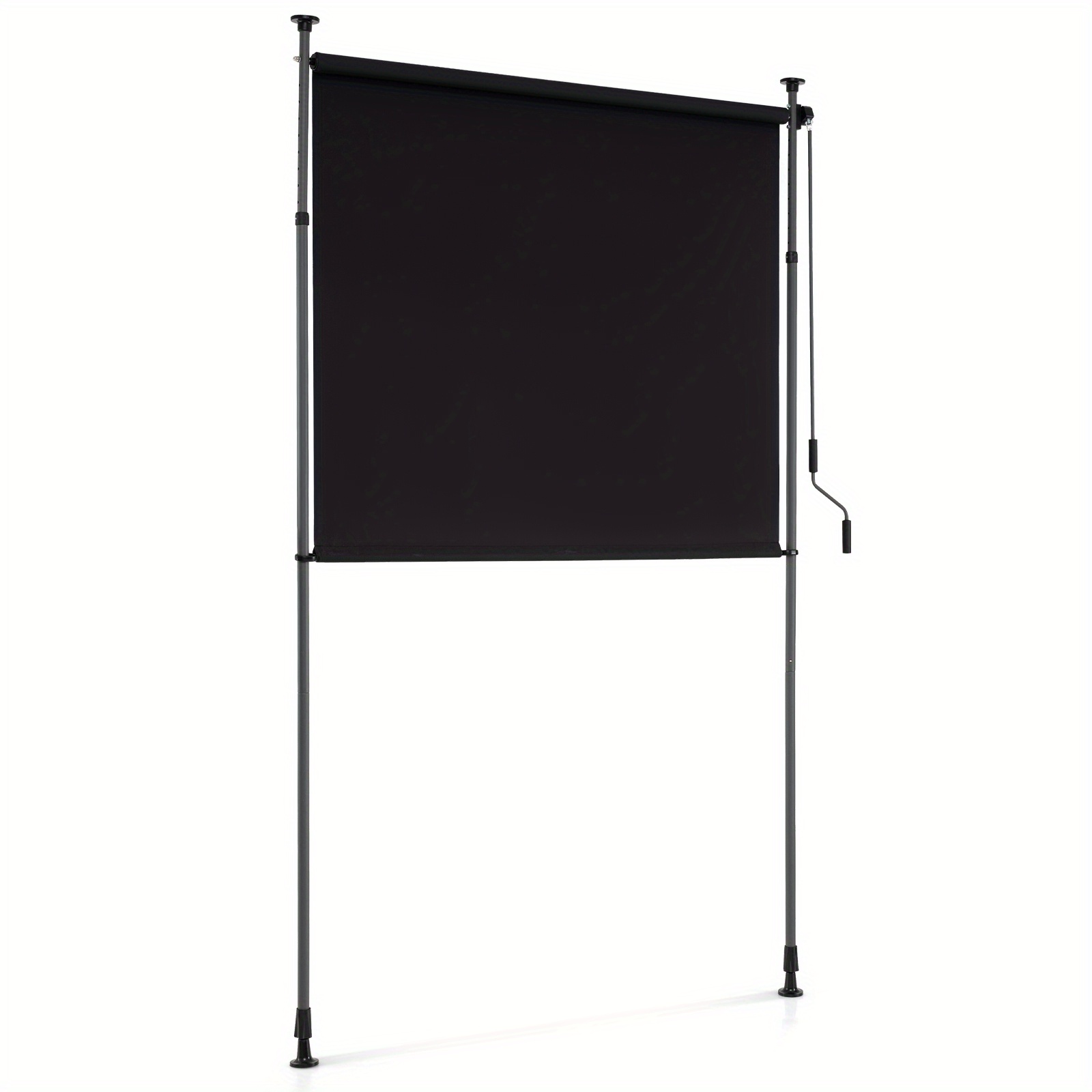 Adjustable Outdoor Sunshade With A Vertical Retractable Patio Awning, Measuring 150 Cm By 220 - 310 Cm, Requiring No Drilling