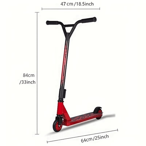 professional stunt scooter with y bar handle durable and lightweight suitable for smooth gliding on terrains features ergonomic grips and wear resistant wheels with a load capacity of 100kg ideal for skate park