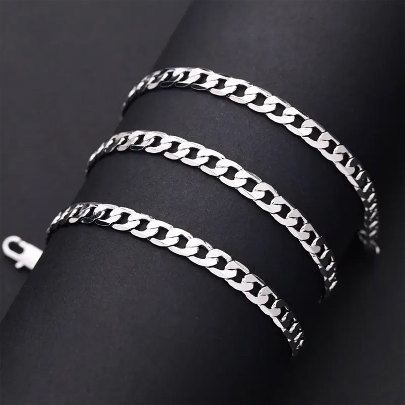 Men's 925 Sterling Silver Cuban Necklace — Stylish & Durable