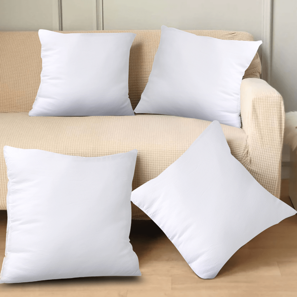 E-shop 2/4 Stück Weiche und flauschige quadratische Kissenfüllungen mit Reißverschluss, abnehmbar - 45X45/50X50 cm, Mehrzweck-Dekokissen für alle