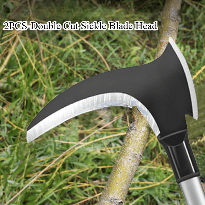 2件装高锰钢镰刀头 - 双刃，农业、草坪护理及修剪专用，牢固贴合 商品详情 5
